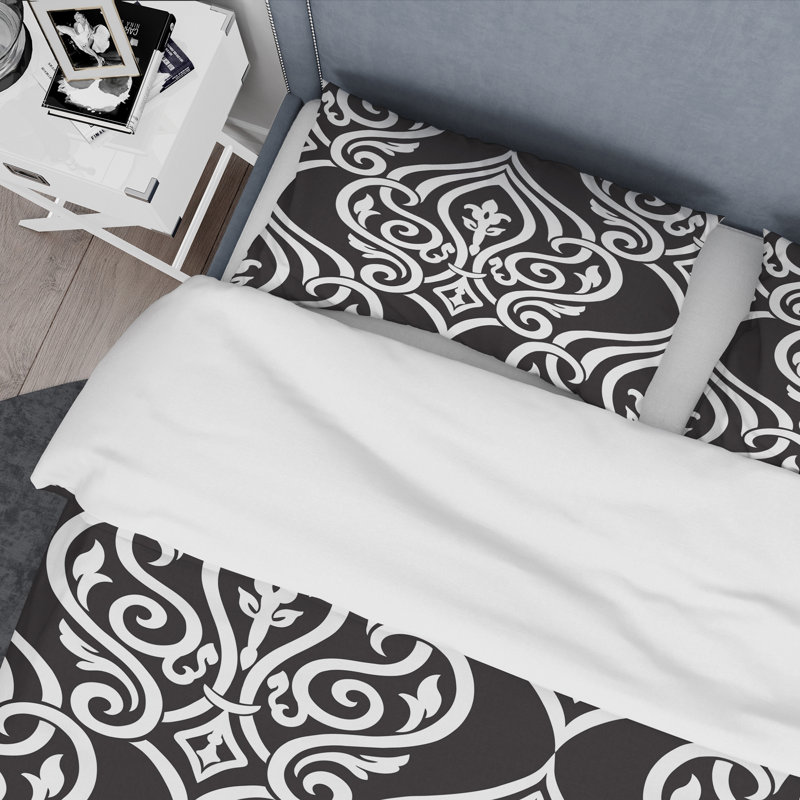 Polyester Damask Duvet Cover
