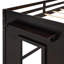 Lit mezzanine simple avec armoire et tablette-152071106