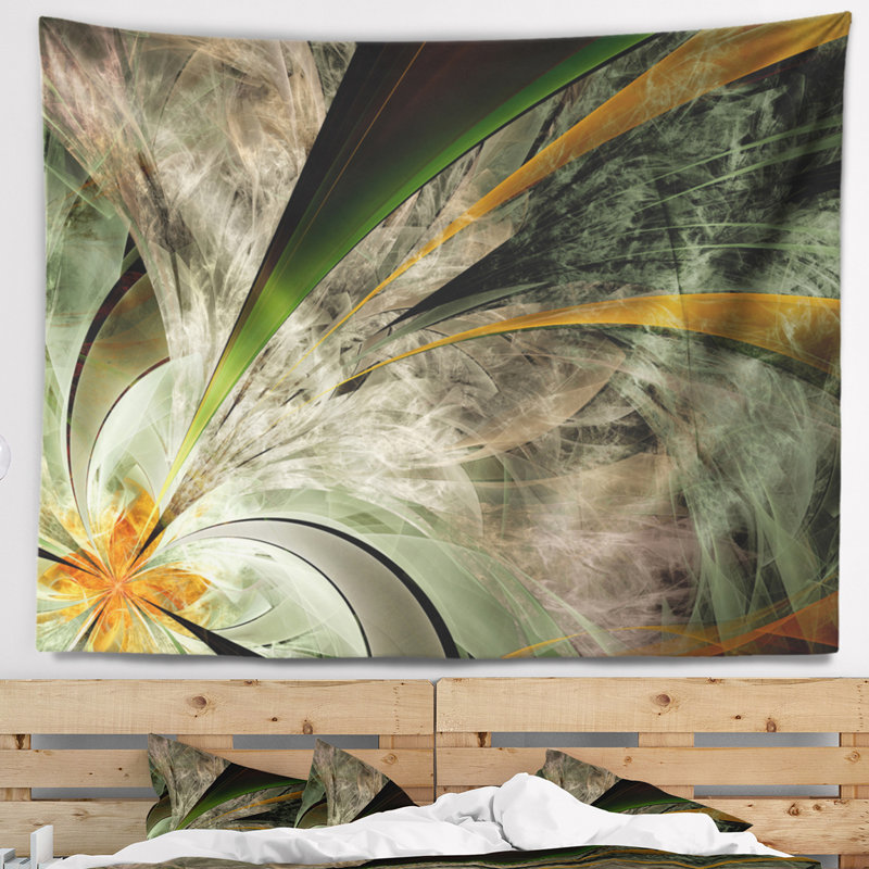 Tapisserie florale symétrique symétrique, H 32 po x l 39 po