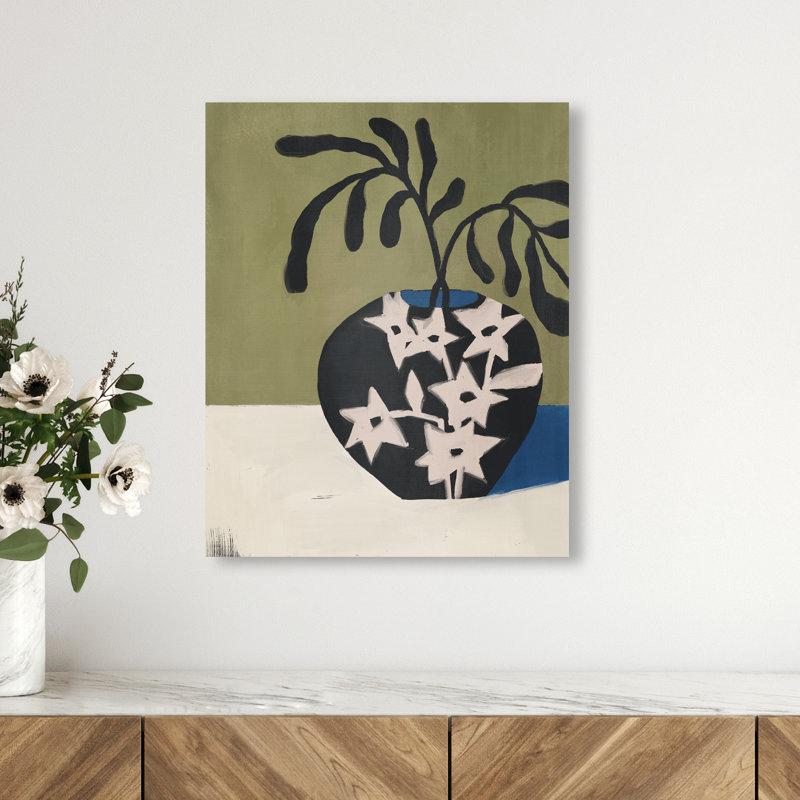 Olive Branch Vase Print by Oliver Gal, 20"H x 16"W, Gallery Wrapped