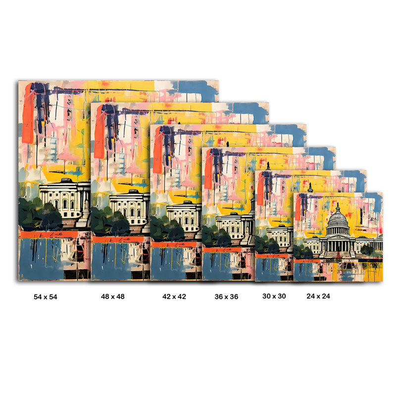 Le bâtiment de la capitale, H 24 po x l 24 po