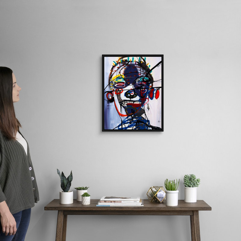 Reproduction d'art sur toile, Cadre flottant noir, H 22 po x l 18 po x P 1,75 po