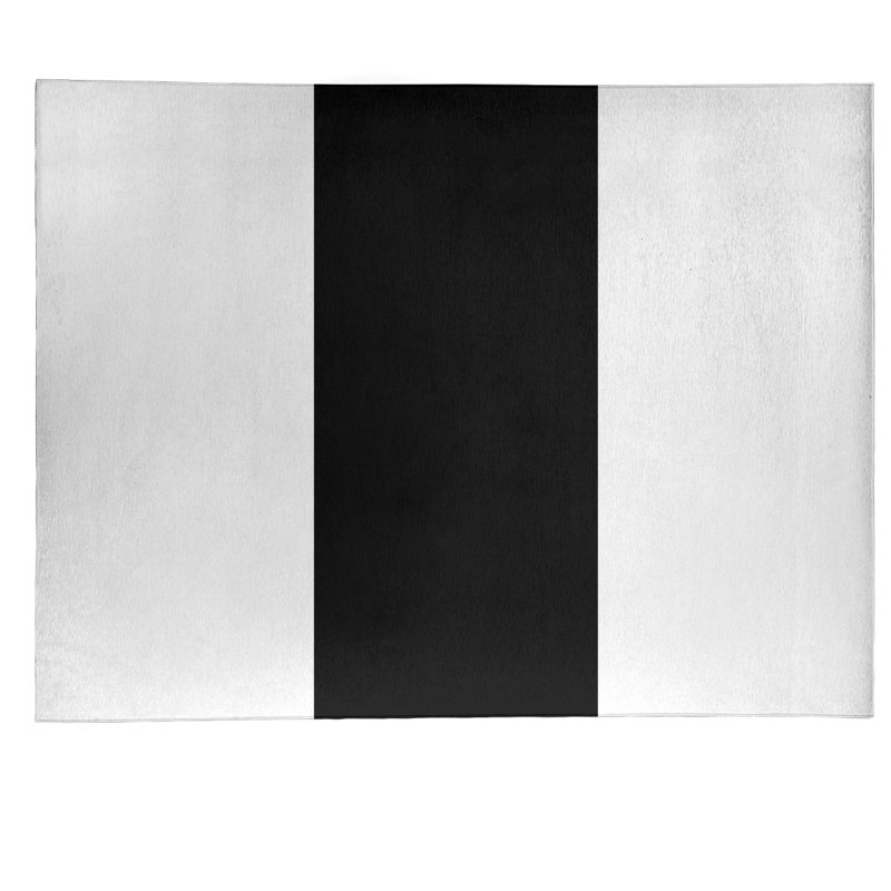 Tapis à rayures en poly-noir oakland, Rectangle 8 pi x 10 pi
