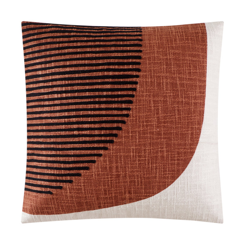 Coussin décoratif de style géométrique 18 po x 18 po Style Canyon