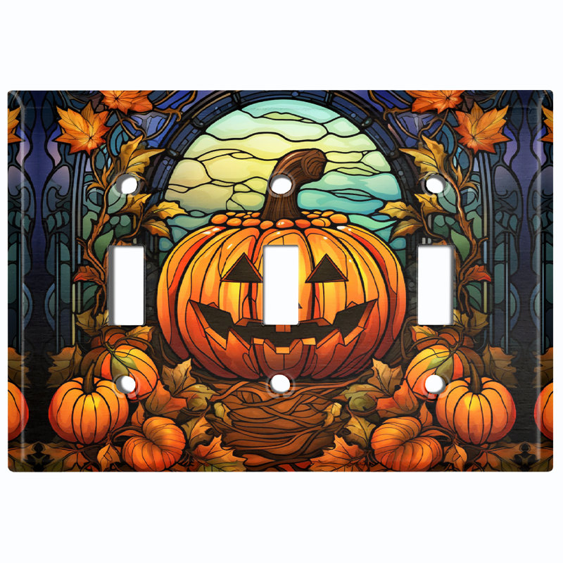 Figurine murale d'Halloween festive à 3 lumières d'Halloween