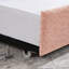 Lit de jour rose avec gigogne Boucle, peu encombrant, style moderne