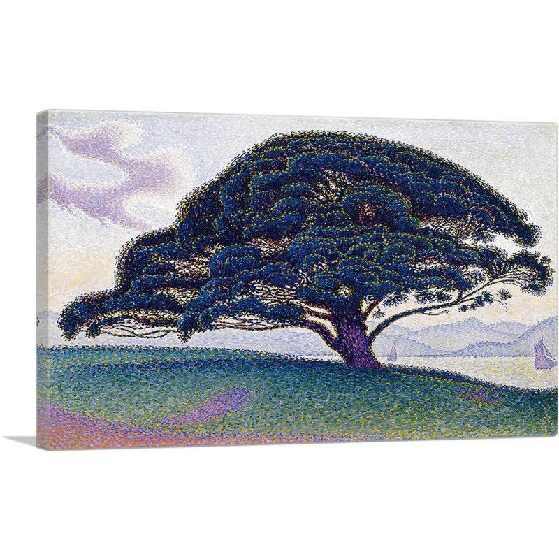 «The Bonaventure Pine 1893» par Paul Signac, reproduction d'art sur toile tendue, H 26 po x l 40 po x P 0,75 po