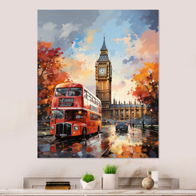 " Peach Red City London Popart "