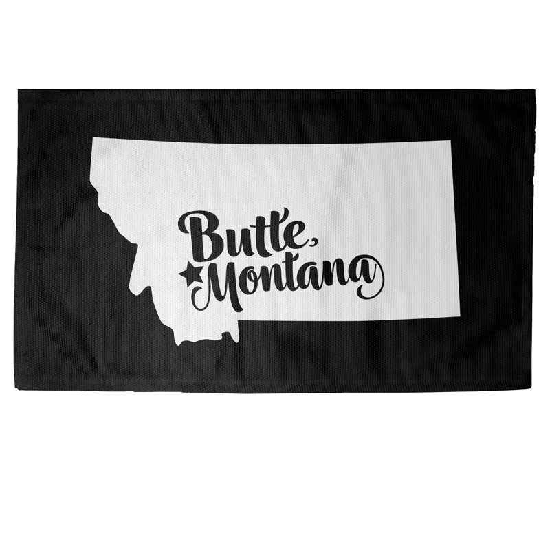 Tapis de zone noire butte montana, Rectangle 5 pi x 7 pi