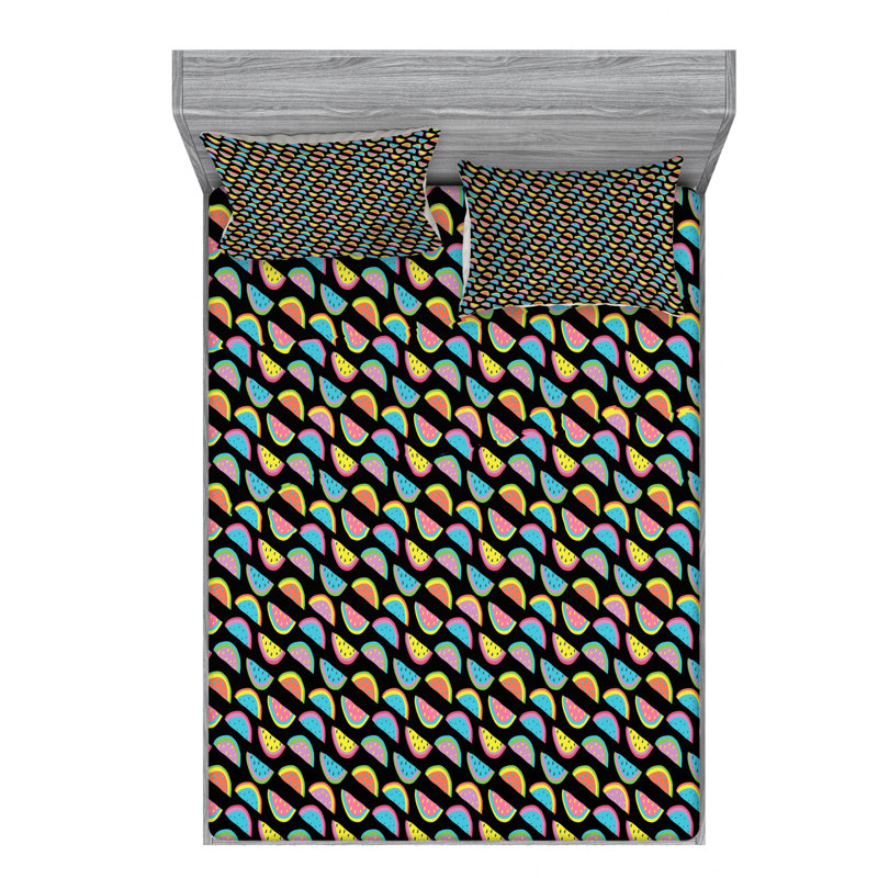 Microfiber Sheet Set, Queen Sheet Set with Fitted Sheet