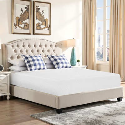 8-Inch 3-Layer Gel Memory Foam Mattress with Pressure Relief, Motion Isolation, Breathable Wave Foam and High-Density Support