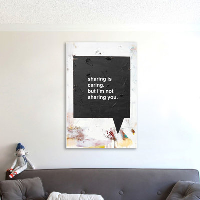 Sharing Is Caring by Kent Youngstrom - Wrapped Canvas Print