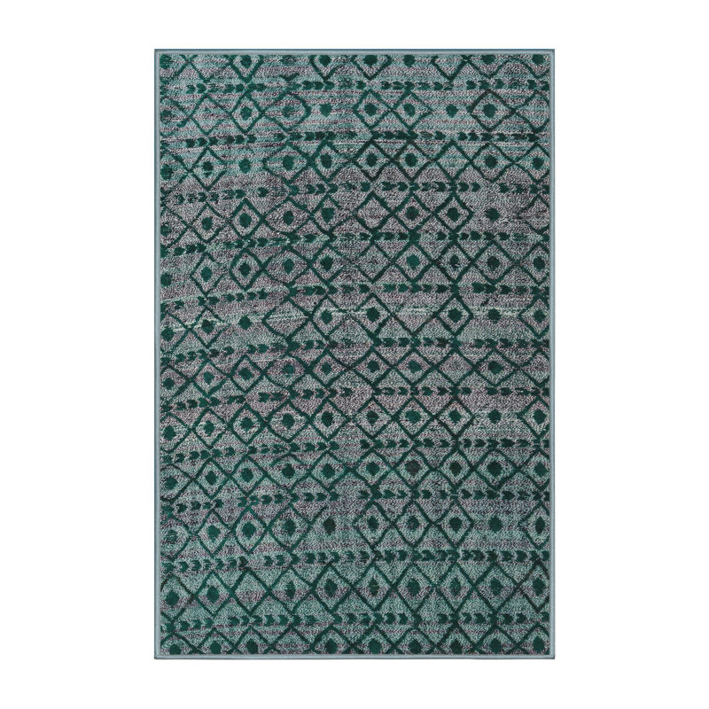 Wool Abstract Indoor Rug, Rectangle 2' x 4'