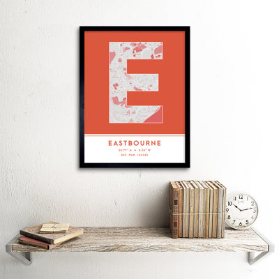 Eastbourne England United Kingdom City - Single Picture Frame Typography