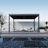 Grand Tuscan Aluminum Pergola with Adjustable Louvered Roof-98497917