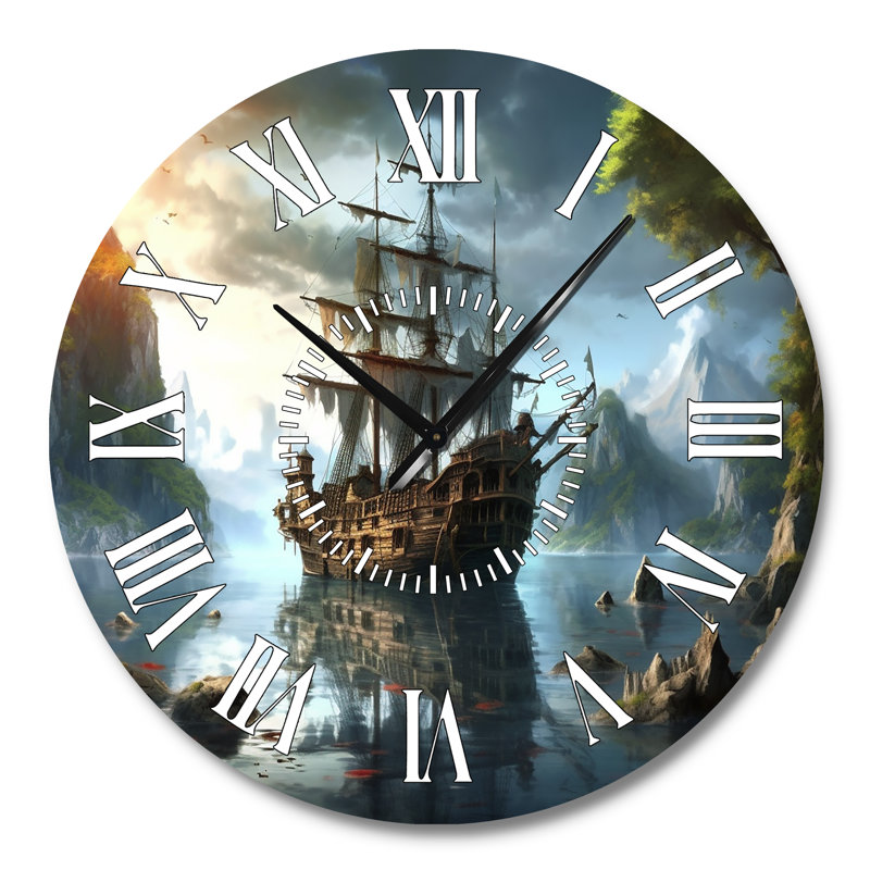 Horloge murale pirate, Grand