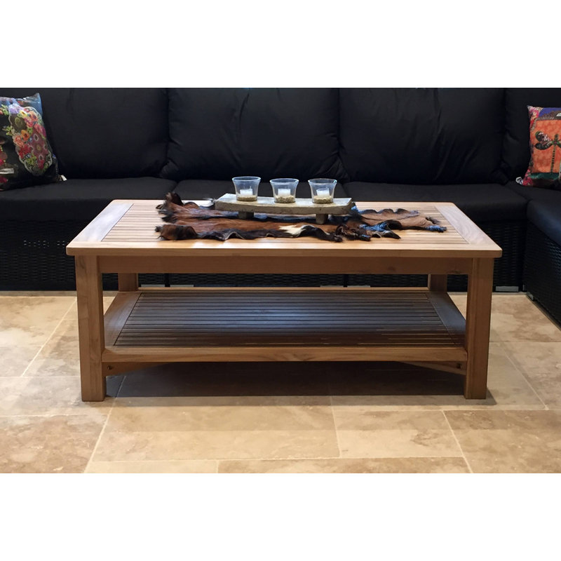 Gage Rectangular Teak Outdoor Coffee Table , 120cm cm W 80cm cm D