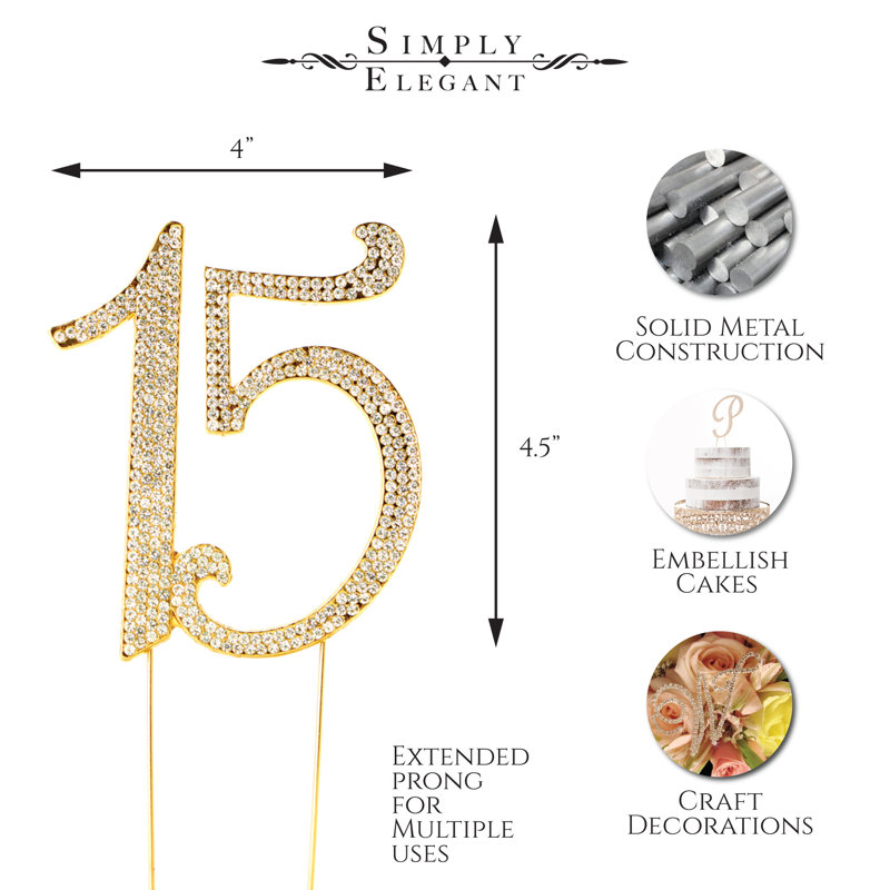 Surmatelas à gâteau 15 rhinestone