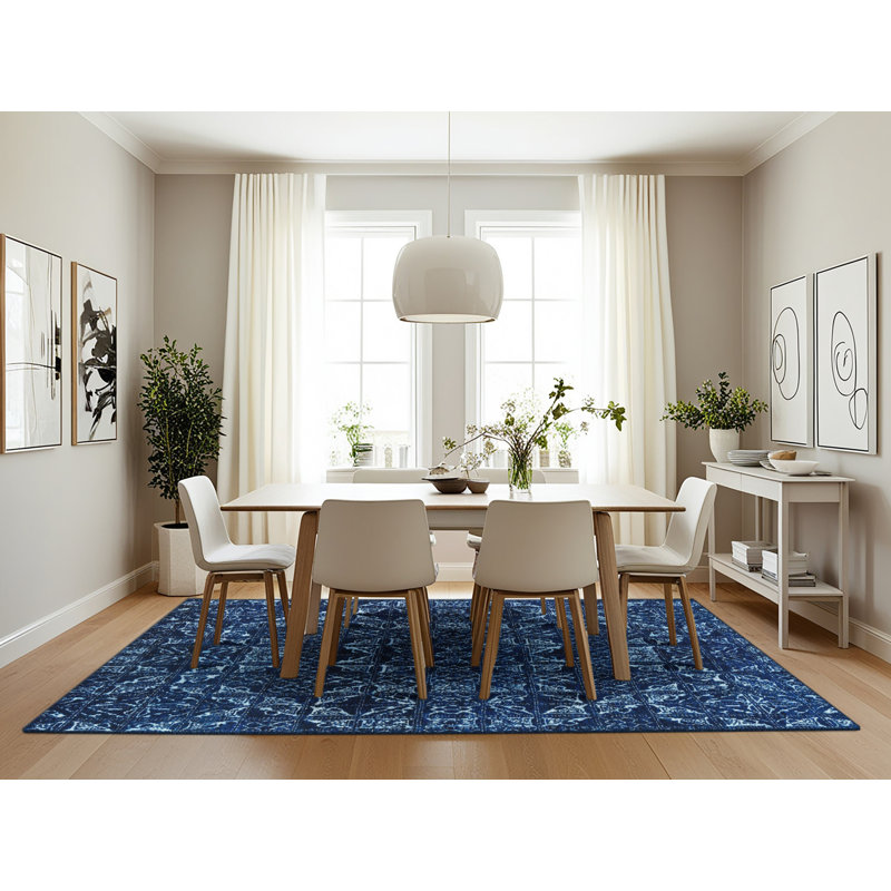 Abstract Indoor Rug, Rectangle 7' x 10'