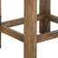 Tabouret de comptoir 24 pouces Eray, coussin de siège, bois de teck Eray-112254057-112254064