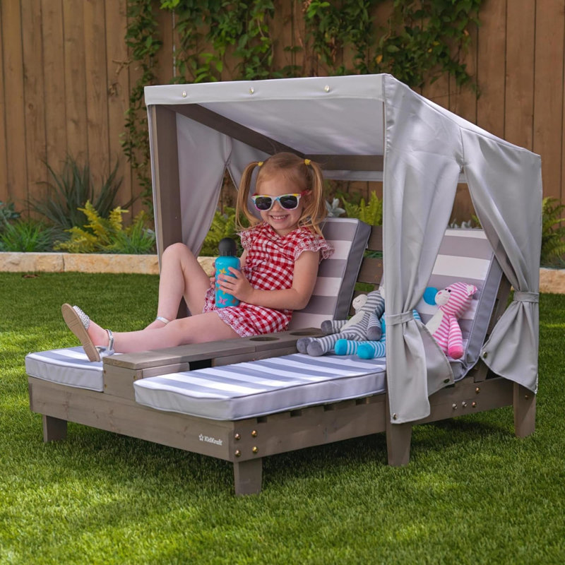 Méridienne Davona, Gris / blanc, Gris