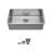 Undermount Kitchen Sink Single Bowl,Includes Drain Assembly No Additional Accessories