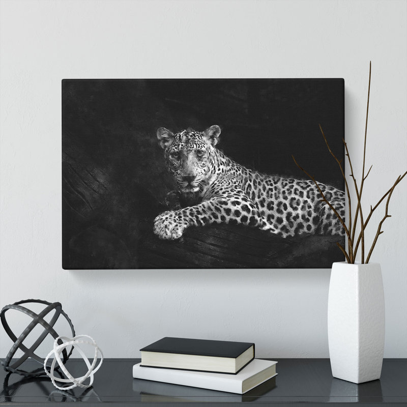 Leopard - Wrapped Canvas, 40cm H x 60cm W x 3cm D