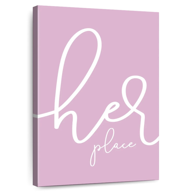Kema Her Place - rose, H 12 po x l 8 po