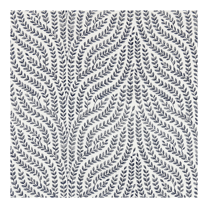 Botanica Willow Vine Embroidery Fabric, Navy