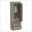 Lisboa 2-Door Armoire Light Gray