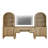Home Office Set, 53.5" Modern Executive Desk With Charging Station And Drawers & 2 Piece 71"H Tall 5-Tier Arched Bookcases With Storage Cabinet For Living Room, Bedroom, Home Office-554711268-554711270