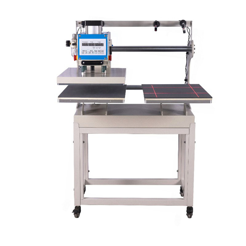 Presse à double plateau coulissant pneumatique 16X24 avec positionnement infrarouge et compresseur d'air intégré