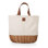 Promenade Canvas and Willow Tote Basket with Outdoor Dining Set for 2