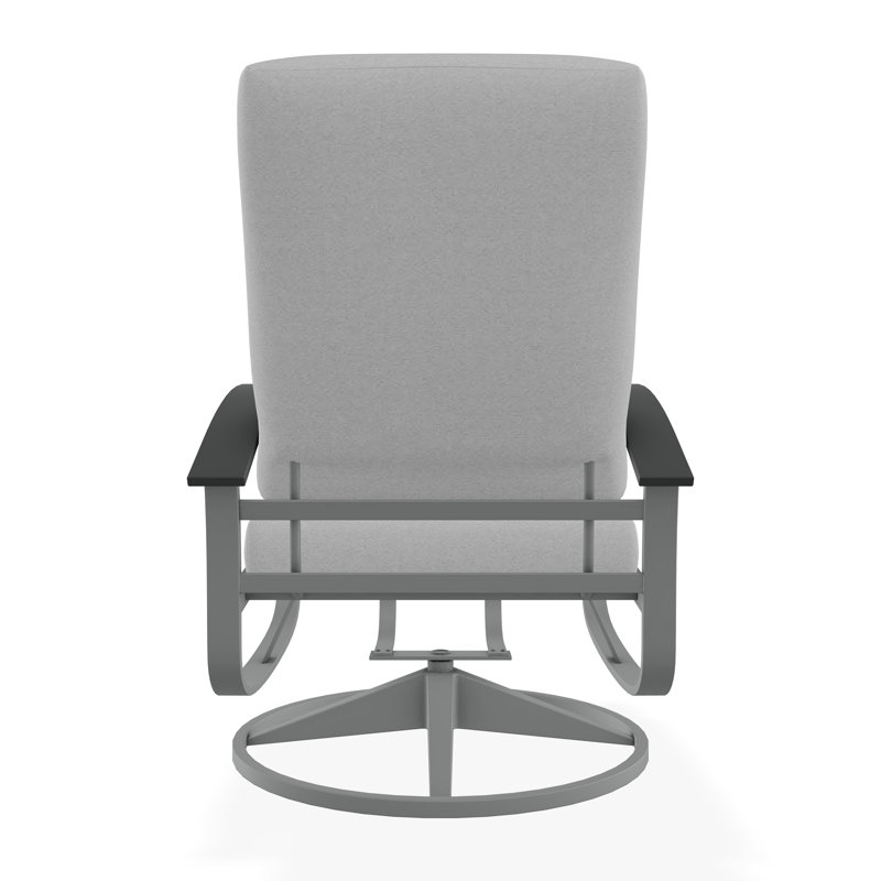 Belle Isle Outdoor Lounge Chair, Dazzle, Graphite