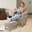 Fauteuil d'appoint rembourré Meruert-1838650140