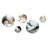 Abstract Geode Waves Gray III - Modern Waves Metal Wall Décor