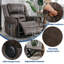 Fauteuil inclinable, chauffant et pivotant-1280628606