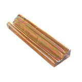 Atmosphere 8" x 2" Glass Chair Rail Tile Trim in Citrine