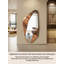 Miroir mural rétro en bois massif