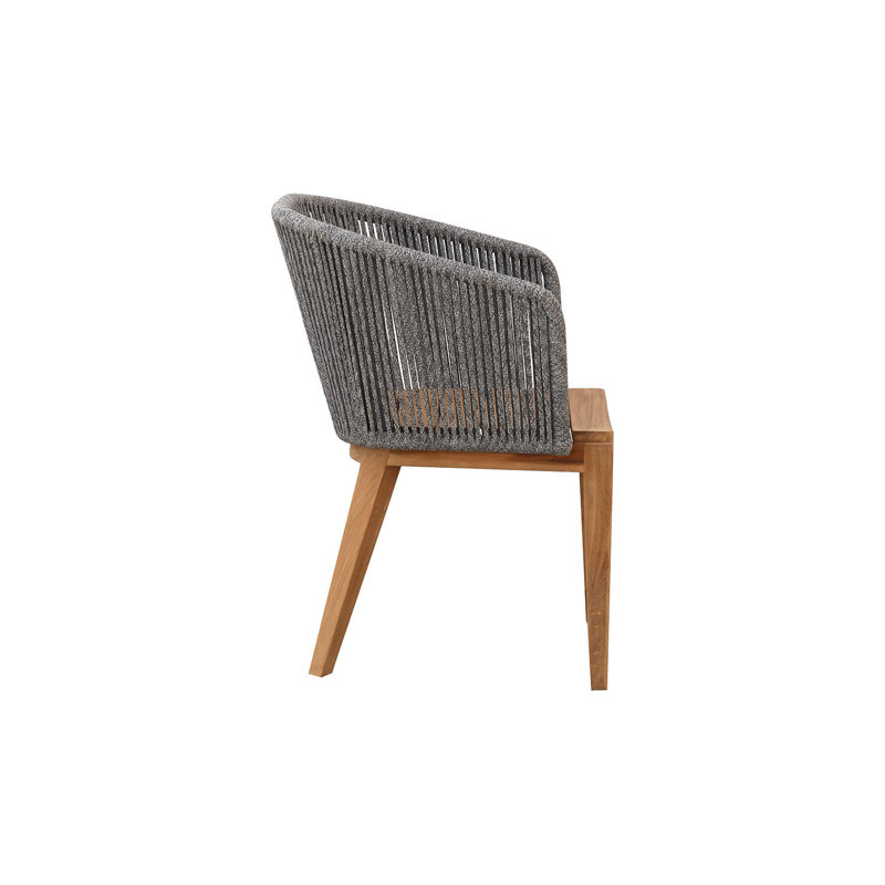 Westlake Outdoor Teak Dining Armchair, Gray