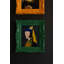 ENSEMBLE DE TROIS PORTRAITS ENCADRÉS EN ACRYLIQUE
