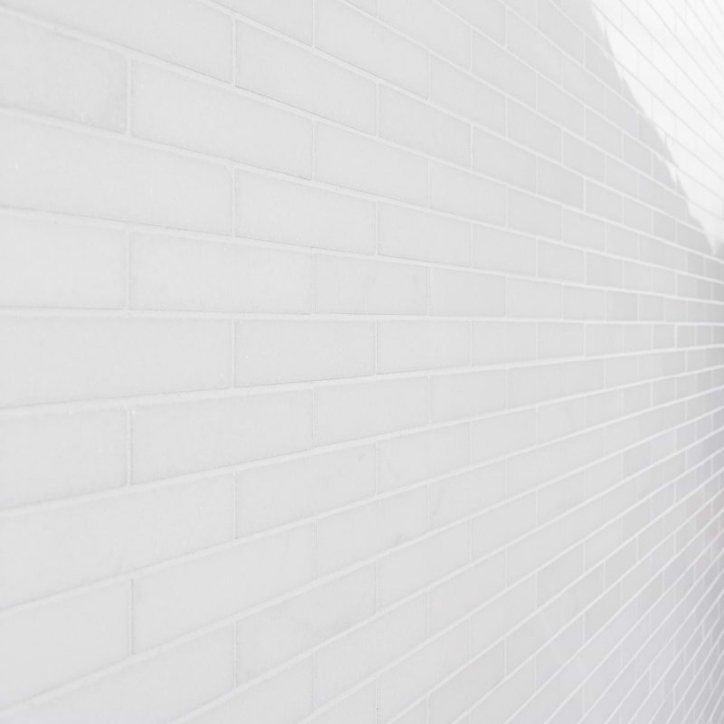 Thassos .75x4 Big Brick Polished Marble Tile
