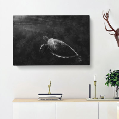 Sea Turtle Painting - Wrapped Canvas