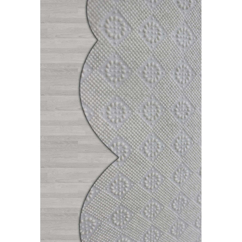Elegant Hall Carpet, 2.6 x 9.8 Feet | 100% Polyester, 650 g/m², Pile Height: 0.3 Inches | Antibacterial, Non-Slip PVC Dot Underside | Machine Washable, 3D Digital Printing, Ideal for Modern Living Spaces
