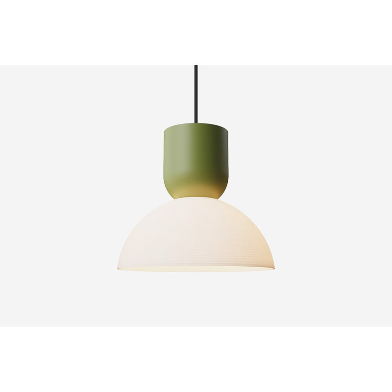 Buia Pendant Light, Olive, Black
