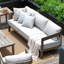 Ensemble de conversation en aluminium pour 5 personnes avec repose-pieds et coussins Harmonti-430717418