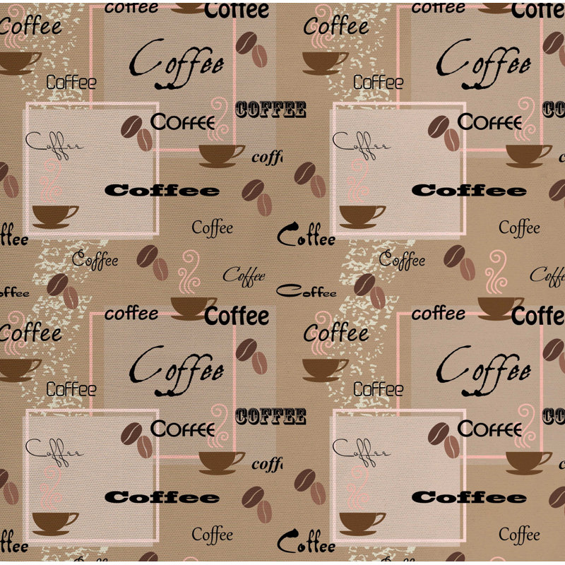 Tissu café, l 36 po x L 360 po