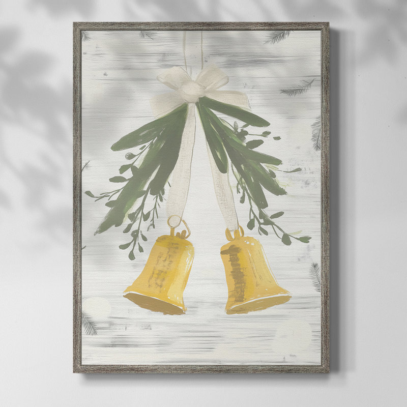 «Christmas Holiday Art» CECXIV, reproduction d'art encadrée - bois massif, H 21 po x l 17 po