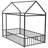 Metal Bed House Bed Frame With Fence, For Kids, Teens, Girls, Boys
