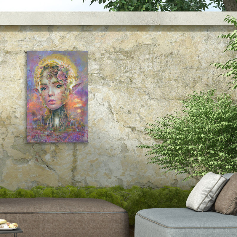 Toile d'extérieur Barrett Biggers Sunset Dryad, H 12 po x l 19 po